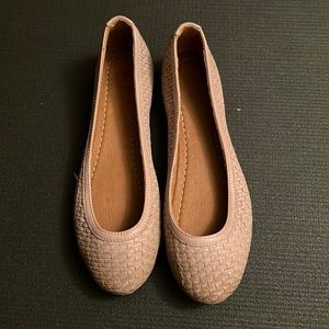 Frye ballerina flats worn 1/2 times